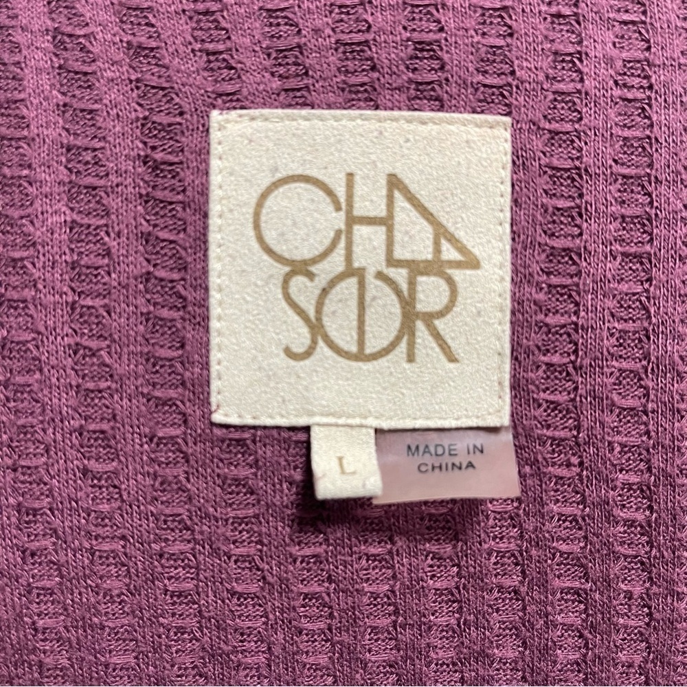Anthropologie Chaser Long Sleeve Waffle Thermal
Purple Shirt Top Size Large - Picture 8 of 8